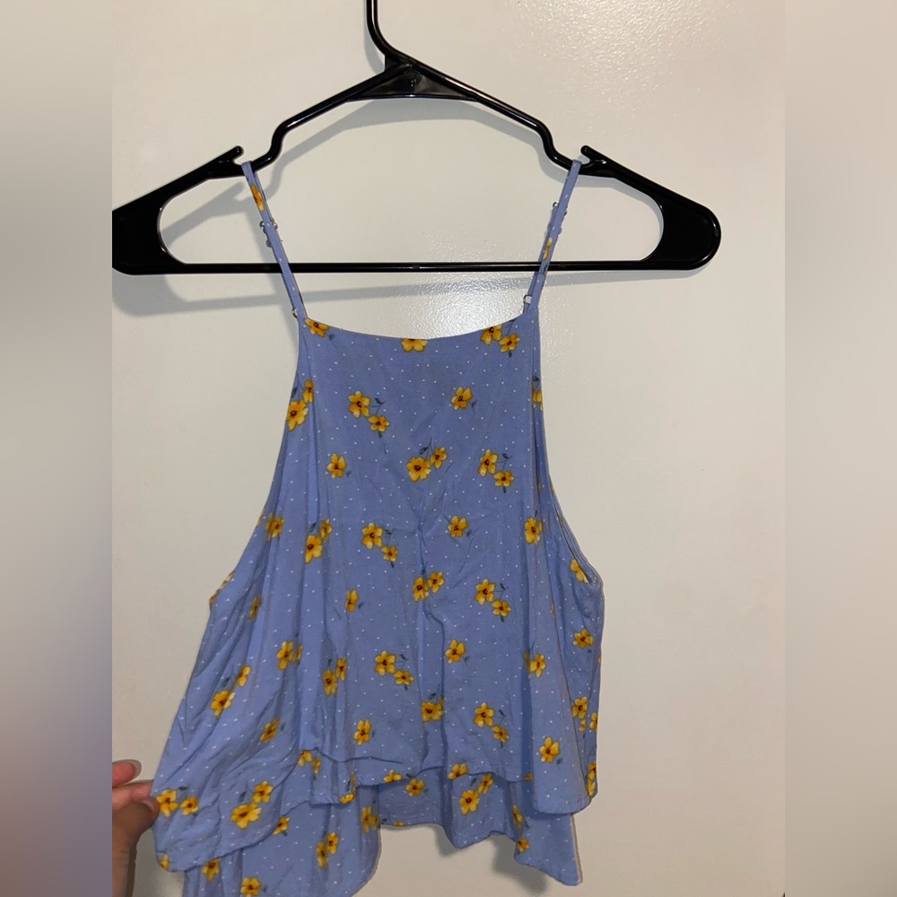 Forever 21 floral blue top, Size S